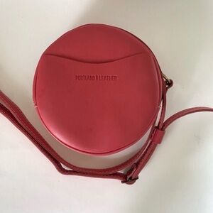 Portland Leather Tulip Round Crossbody Bag